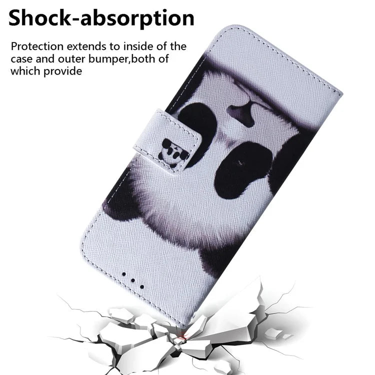 For Xiaomi Redmi Note 13 Pro 5G / Poco X6 5G Leather Case Stand Phone Cover 3D Creative Pattern Design