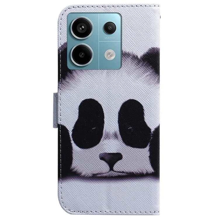 For Xiaomi Redmi Note 13 Pro 5G / Poco X6 5G Leather Case Stand Phone Cover 3D Creative Pattern Design