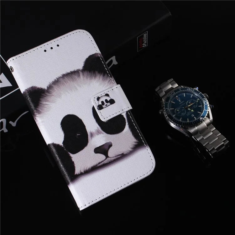 For Xiaomi Redmi Note 13 Pro 5G / Poco X6 5G Leather Case Stand Phone Cover 3D Creative Pattern Design