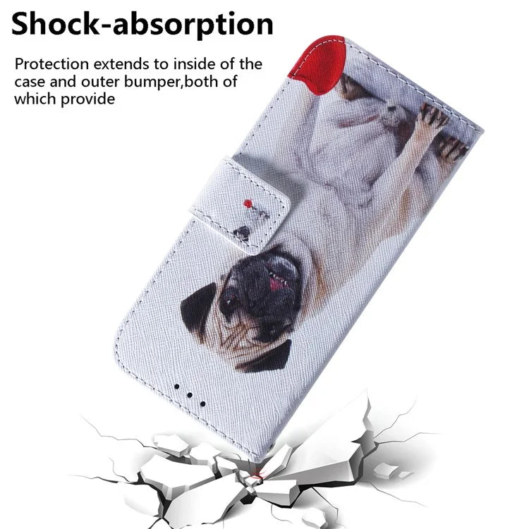 For Xiaomi Redmi Note 13 Pro 5G / Poco X6 5G Leather Case Stand Phone Cover 3D Creative Pattern Design