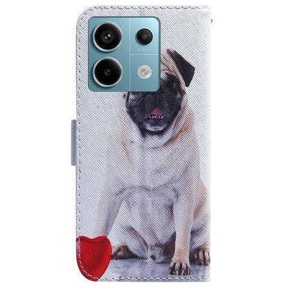 For Xiaomi Redmi Note 13 Pro 5G / Poco X6 5G Leather Case Stand Phone Cover 3D Creative Pattern Design