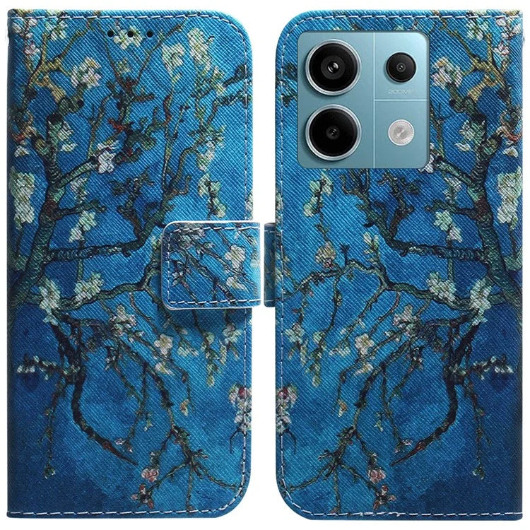 For Xiaomi Redmi Note 13 Pro 5G / Poco X6 5G Leather Case Stand Phone Cover 3D Creative Pattern Design