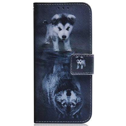 For Xiaomi Redmi Note 13 Pro 5G / Poco X6 5G Leather Case Stand Phone Cover 3D Creative Pattern Design and Wolf