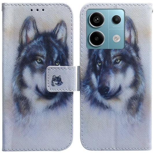 For Xiaomi Redmi Note 13 Pro 5G / Poco X6 5G Leather Case Stand Phone Cover 3D Creative Pattern Design