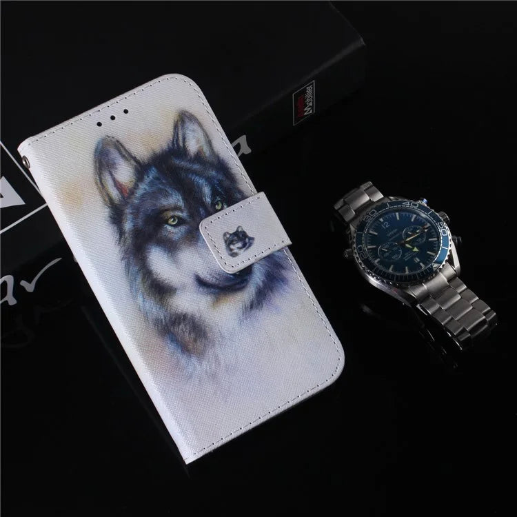 For Xiaomi Redmi Note 13 Pro 5G / Poco X6 5G Leather Case Stand Phone Cover 3D Creative Pattern Design