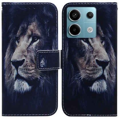 For Xiaomi Redmi Note 13 Pro 5G / Poco X6 5G Leather Case Stand Phone Cover 3D Creative Pattern Design