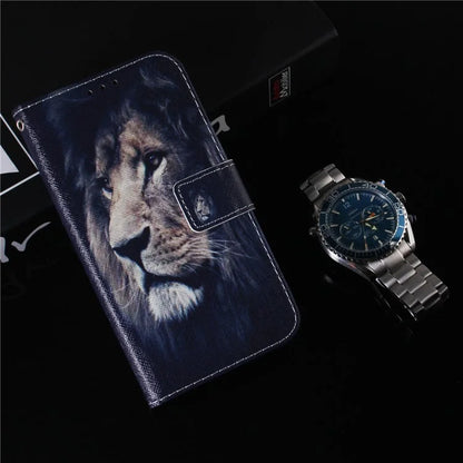 For Xiaomi Redmi Note 13 Pro 5G / Poco X6 5G Leather Case Stand Phone Cover 3D Creative Pattern Design