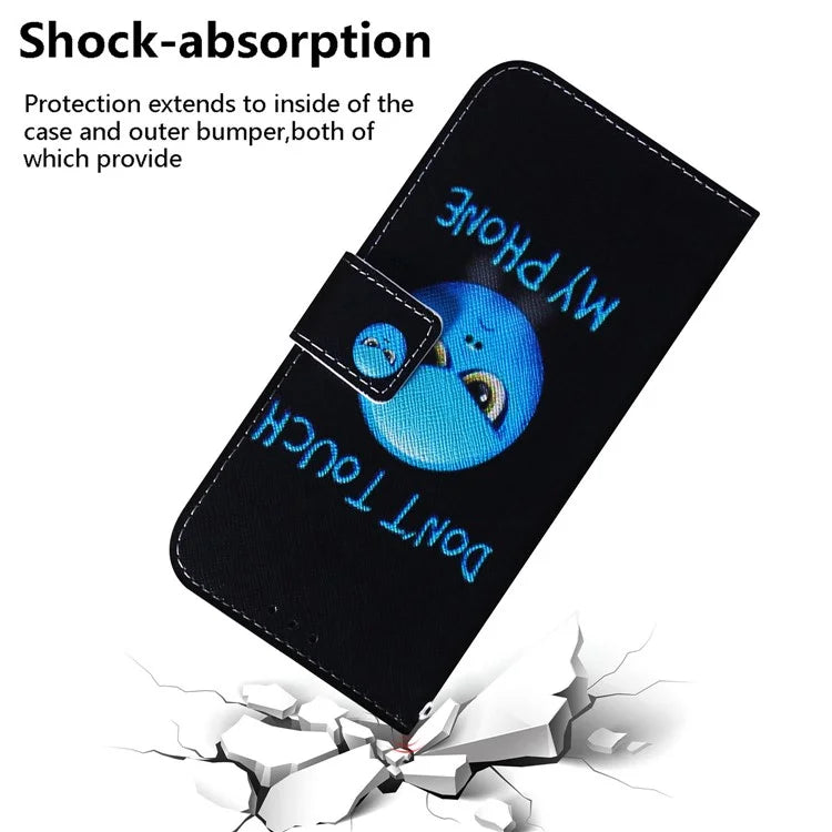 For Xiaomi Redmi Note 13 Pro 5G / Poco X6 5G Leather Case Stand Phone Cover 3D Creative Pattern Design