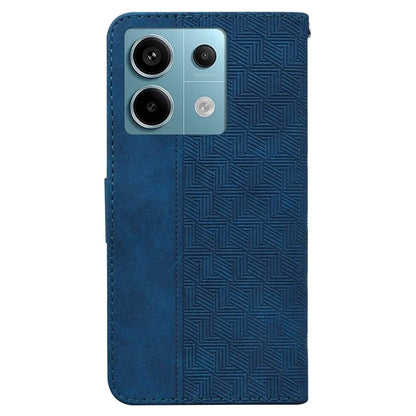 For Xiaomi Redmi Note 13 Pro 5G / Poco X6 5G Leather Flip Phone Case Wallet Cover Geometry Pattern