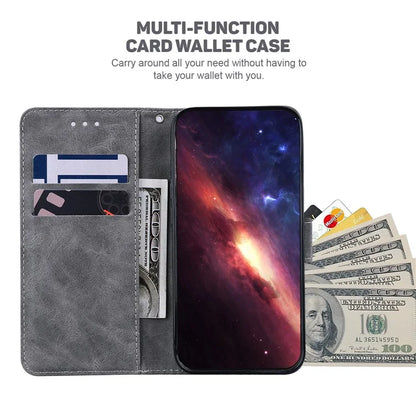 For Xiaomi Redmi Note 13 Pro 5G / Poco X6 5G Leather Flip Phone Case Wallet Cover Geometry Pattern