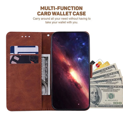For Xiaomi Redmi Note 13 Pro 5G / Poco X6 5G Leather Flip Phone Case Wallet Cover Geometry Pattern