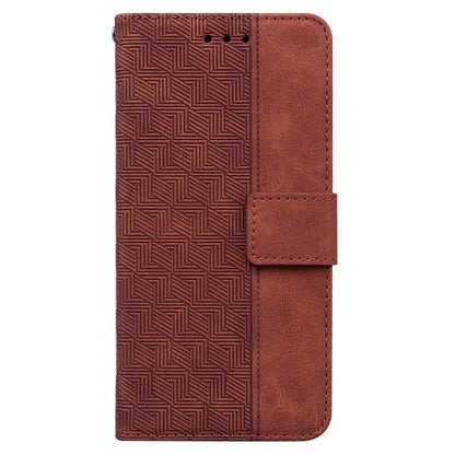 For Xiaomi Redmi Note 13 Pro 5G / Poco X6 5G Leather Flip Phone Case Wallet Cover Geometry Pattern