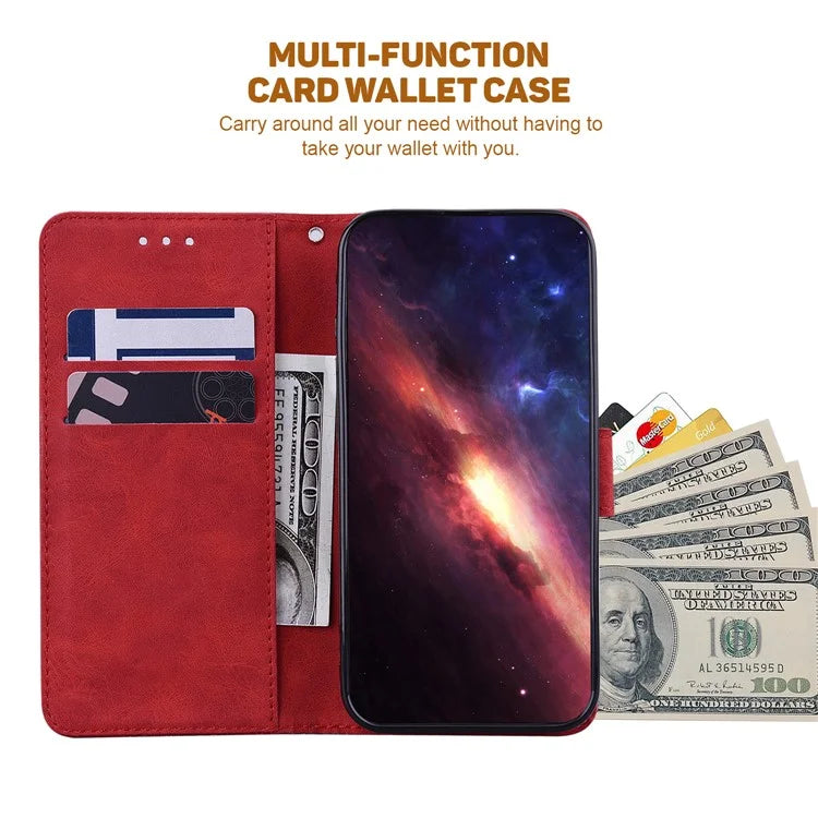 For Xiaomi Redmi Note 13 Pro 5G / Poco X6 5G Leather Flip Phone Case Wallet Cover Geometry Pattern