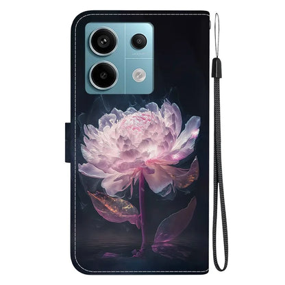 For Xiaomi Redmi Note 13 Pro 5G / Poco X6 5G Wallet Case Phone Leather Cover Pattern Printing