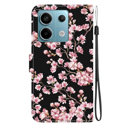 For Xiaomi Redmi Note 13 Pro 5G / Poco X6 5G Wallet Case Phone Leather Cover Pattern Printing