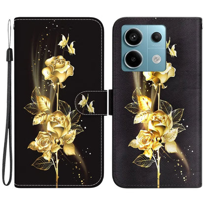 For Xiaomi Redmi Note 13 Pro 5G / Poco X6 5G Wallet Case Phone Leather Cover Pattern Printing