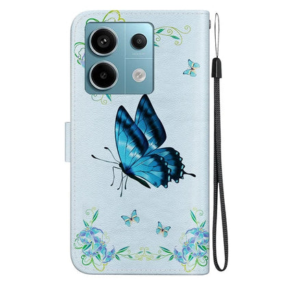 For Xiaomi Redmi Note 13 Pro 5G / Poco X6 5G Wallet Case Phone Leather Cover Pattern Printing