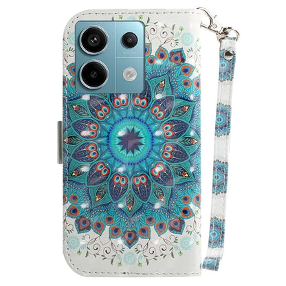 For Xiaomi Redmi Note 13 Pro 5G / Poco X6 5G Wallet Case 3D Pattern Print Leather Cover with Strap