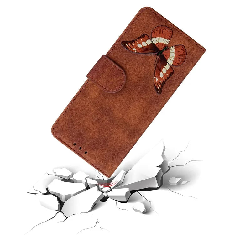 For Xiaomi Redmi Note 13 Pro 5G / Poco X6 5G Case Butterfly Pattern Leather Wallet Cover