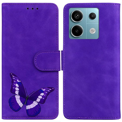 For Xiaomi Redmi Note 13 Pro 5G / Poco X6 5G Case Butterfly Pattern Leather Wallet Cover