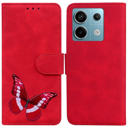 For Xiaomi Redmi Note 13 Pro 5G / Poco X6 5G Case Butterfly Pattern Leather Wallet Cover