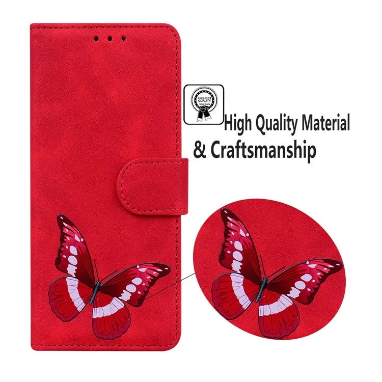 For Xiaomi Redmi Note 13 Pro 5G / Poco X6 5G Case Butterfly Pattern Leather Wallet Cover