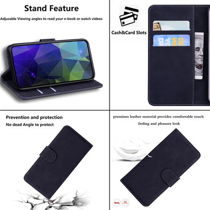 For Xiaomi Redmi Note 13 Pro 5G / Poco X6 5G Case Wallet Stand Solid Color Leather Phone Cover