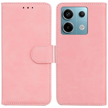 For Xiaomi Redmi Note 13 Pro 5G / Poco X6 5G Case Wallet Stand Solid Color Leather Phone Cover