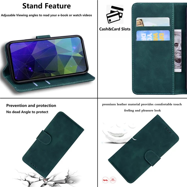 For Xiaomi Redmi Note 13 Pro 5G / Poco X6 5G Case Wallet Stand Solid Color Leather Phone Cover
