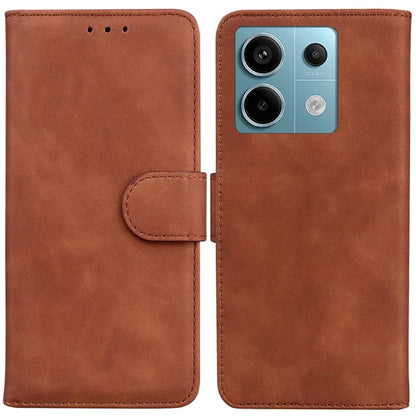 For Xiaomi Redmi Note 13 Pro 5G / Poco X6 5G Case Wallet Stand Solid Color Leather Phone Cover