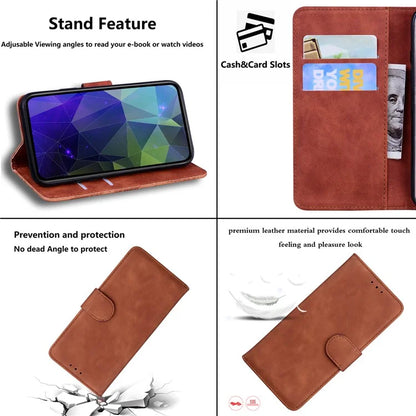 For Xiaomi Redmi Note 13 Pro 5G / Poco X6 5G Case Wallet Stand Solid Color Leather Phone Cover