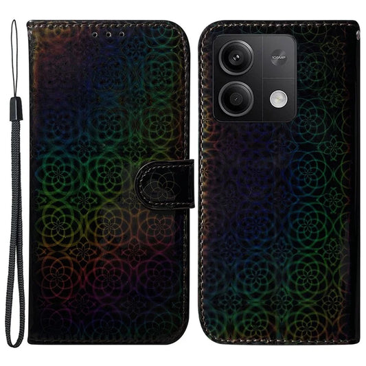 For Xiaomi Redmi Note 13 5G / Redmi Note 13 5G (China) Magnetic Phone Case Dazzling Flower Card Slots Cover