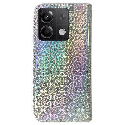 For Xiaomi Redmi Note 13 5G / Redmi Note 13 5G (China) Magnetic Phone Case Dazzling Flower Card Slots Cover