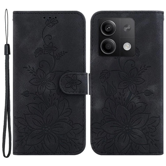 For Xiaomi Redmi Note 13 5G / Note 13 5G (China) Flower Leather Case Wallet Cover