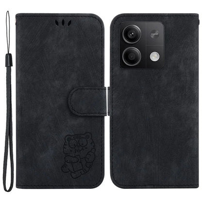 For Xiaomi Redmi Note 13 5G / Note 13 5G (China) Wallet Case Leather Cover Tiger Pattern