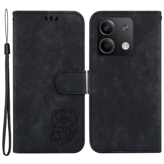 For Xiaomi Redmi Note 13 5G / Note 13 5G (China) Wallet Case Leather Cover Tiger Pattern