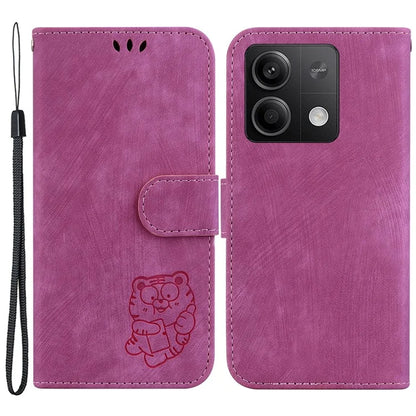 For Xiaomi Redmi Note 13 5G / Note 13 5G (China) Wallet Case Leather Cover Tiger Pattern