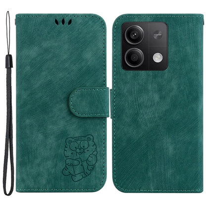 For Xiaomi Redmi Note 13 5G / Note 13 5G (China) Wallet Case Leather Cover Tiger Pattern