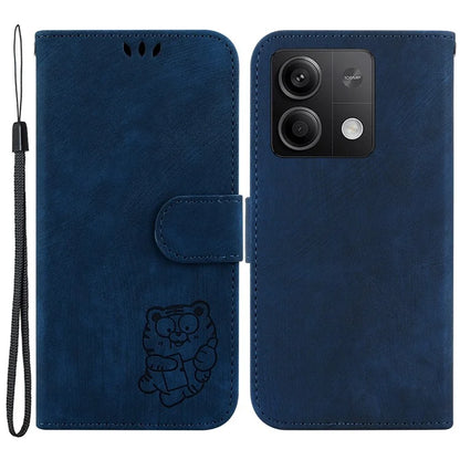 For Xiaomi Redmi Note 13 5G / Note 13 5G (China) Wallet Case Leather Cover Tiger Pattern