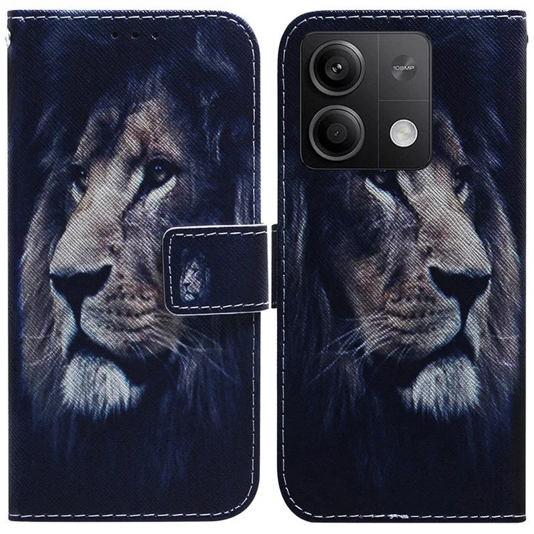 For Xiaomi Redmi Note 13 5G / Note 13 5G (China) Phone Case Wallet Cover with Pattern Print