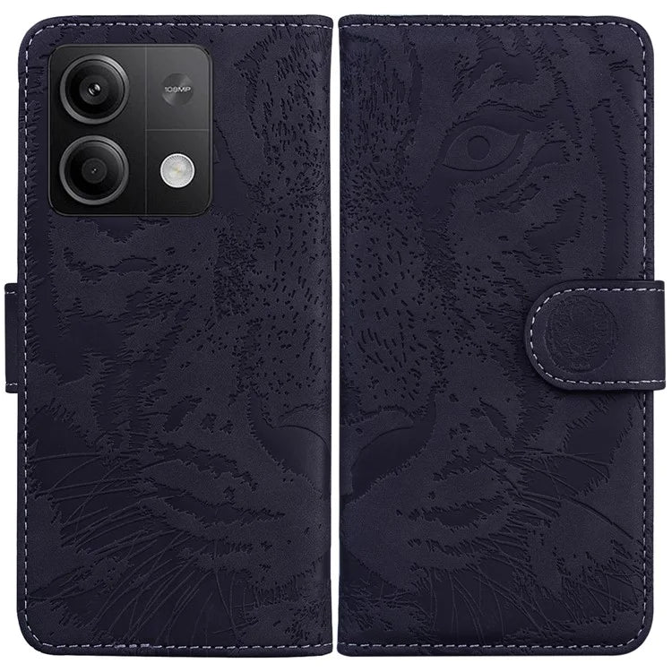For Xiaomi Redmi Note 13 5G /  Note 13 5G (China) Leather Wallet Case Tiger Pattern Cover