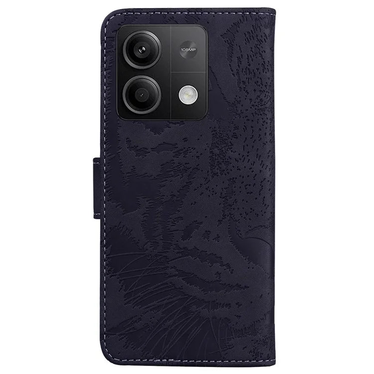 For Xiaomi Redmi Note 13 5G /  Note 13 5G (China) Leather Wallet Case Tiger Pattern Cover