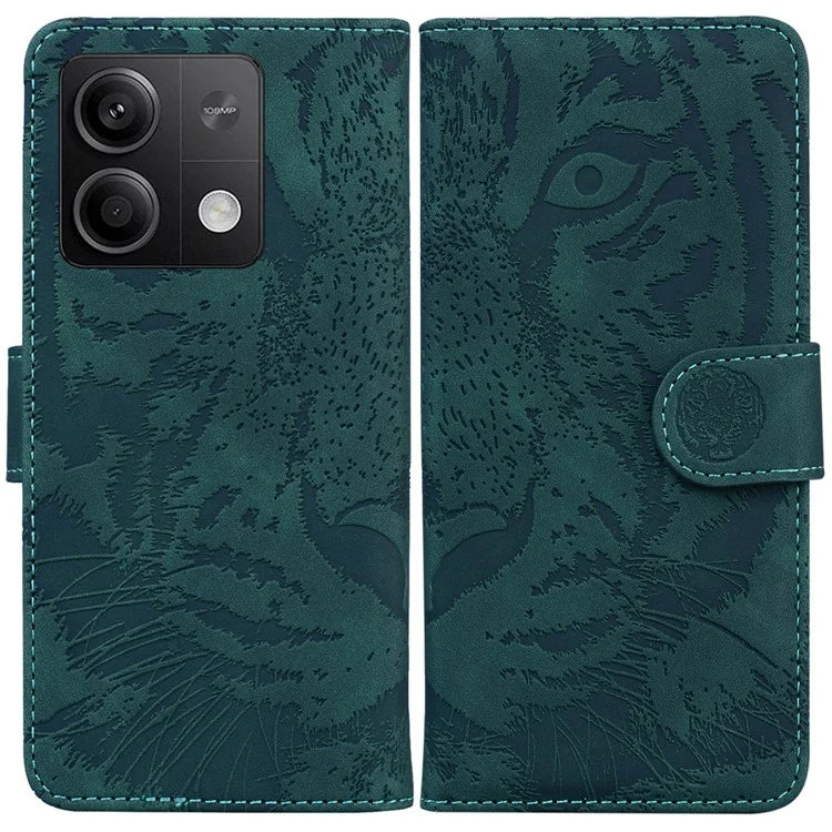 For Xiaomi Redmi Note 13 5G /  Note 13 5G (China) Leather Wallet Case Tiger Pattern Cover