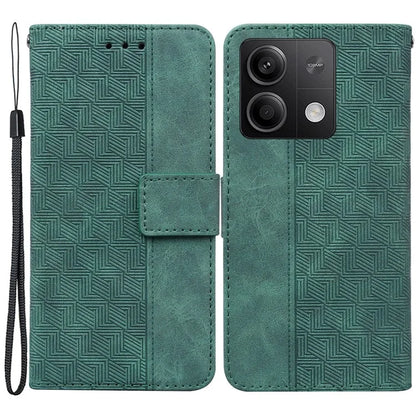 For Xiaomi Redmi Note 13 5G / Note 13 5G (China) Case Geometry Pattern Leather Cover Wallet