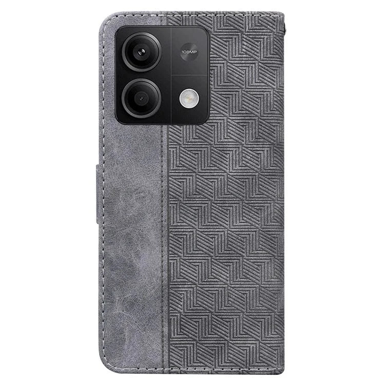For Xiaomi Redmi Note 13 5G / Note 13 5G (China) Case Geometry Pattern Leather Cover Wallet