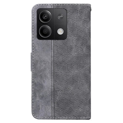 For Xiaomi Redmi Note 13 5G / Note 13 5G (China) Case Geometry Pattern Leather Cover Wallet