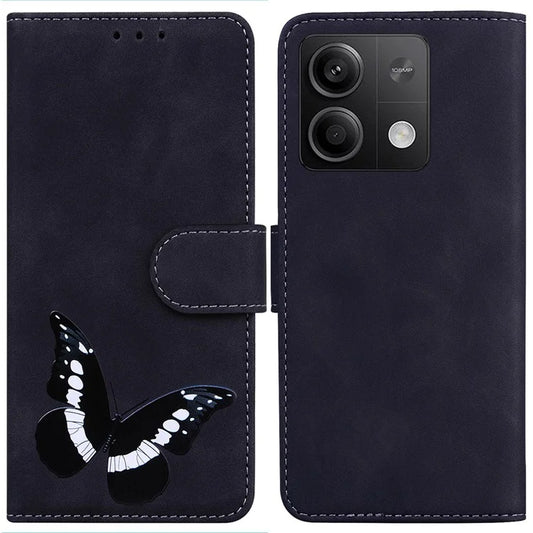For Xiaomi Redmi Note 13 5G / Note 13 5G (China) Leather Case Wallet Cover Butterfly Pattern