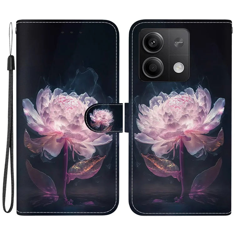 For Xiaomi Redmi Note 13 5G (China) / Note 13 5G Leather Case Pattern Printing Wallet Cover