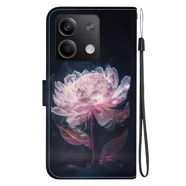 For Xiaomi Redmi Note 13 5G (China) / Note 13 5G Leather Case Pattern Printing Wallet Cover