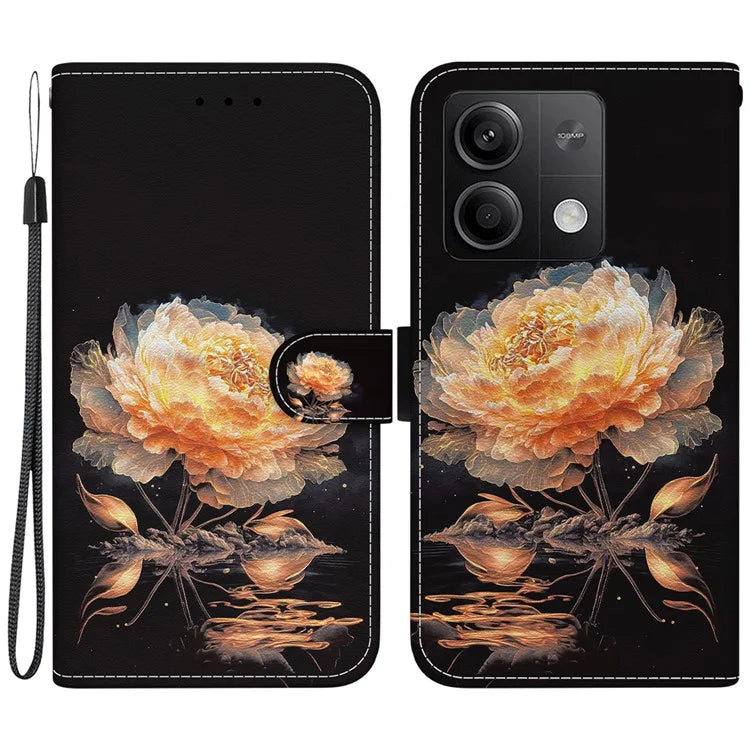 For Xiaomi Redmi Note 13 5G (China) / Note 13 5G Leather Case Pattern Printing Wallet Cover